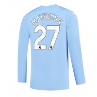 Manchester City Matheus Nunes #27 Hemmatröja 2023-24 Långa ärmar